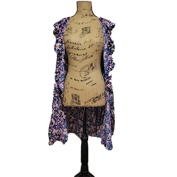 Sanctuary Floral Wrap Dress Size M - Picture 12 of 14